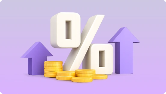 Education loan interest rate illustration