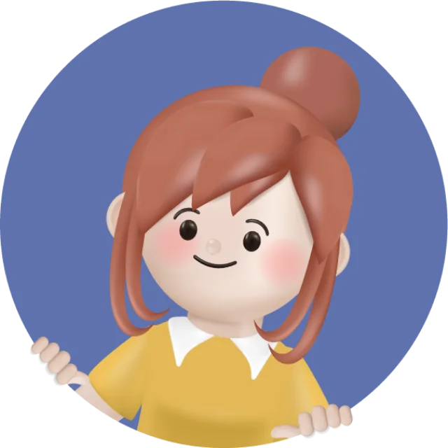 3D student character illustration